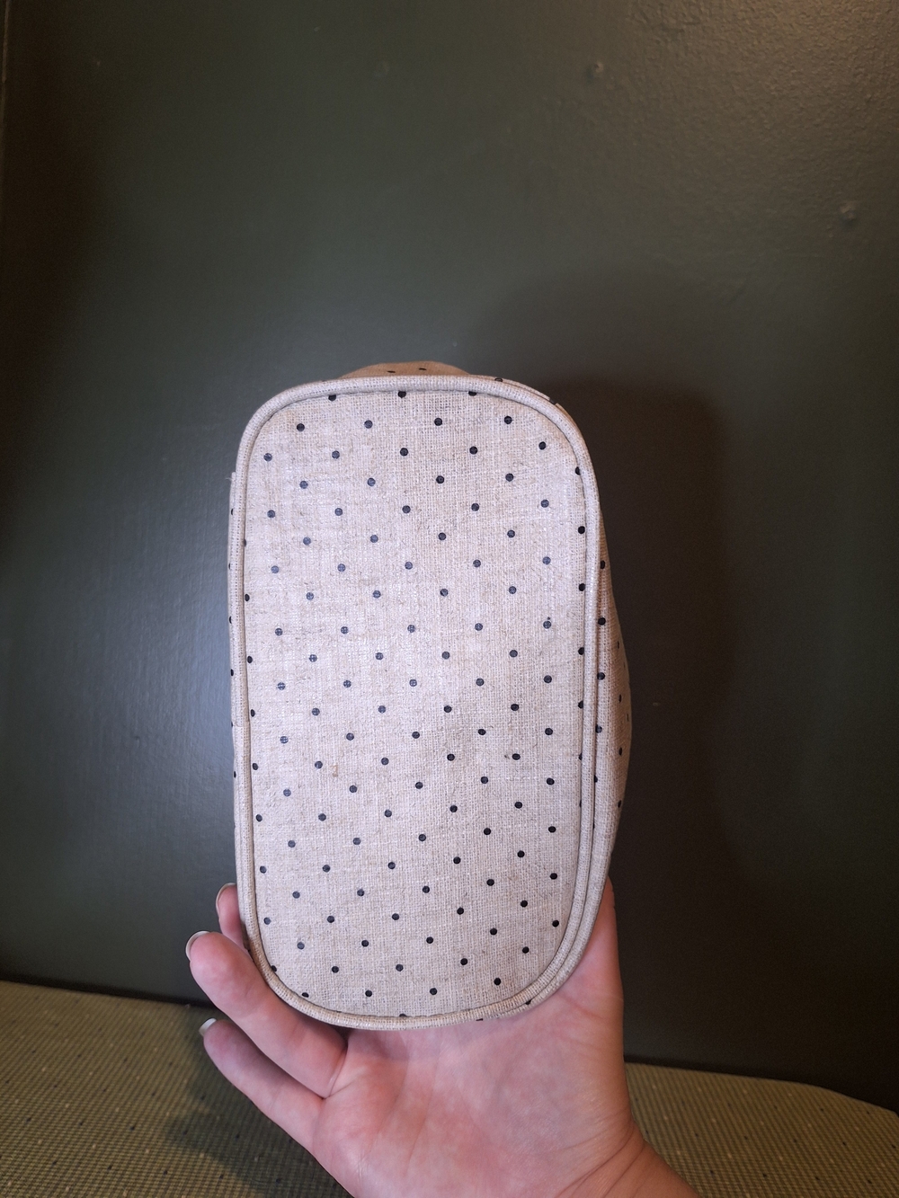 kate spade Insulated Tote Bag Polka Dot Case with Gold Hardware - Picture 5 of 6